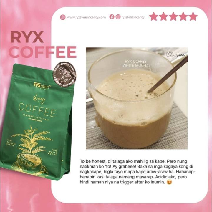 Ryx Skin Powdered Coffee Mix with Herbal Extracts 10x18g (5)