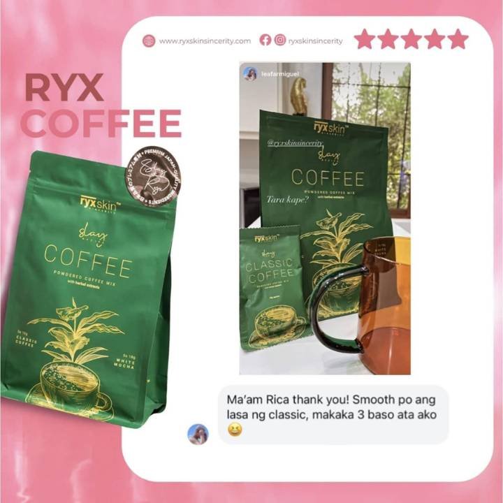 Ryx Skin Powdered Coffee Mix with Herbal Extracts 10x18g (6)